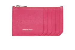 Saint Laurent Card Holder, Leather, Pink, MII, 2*